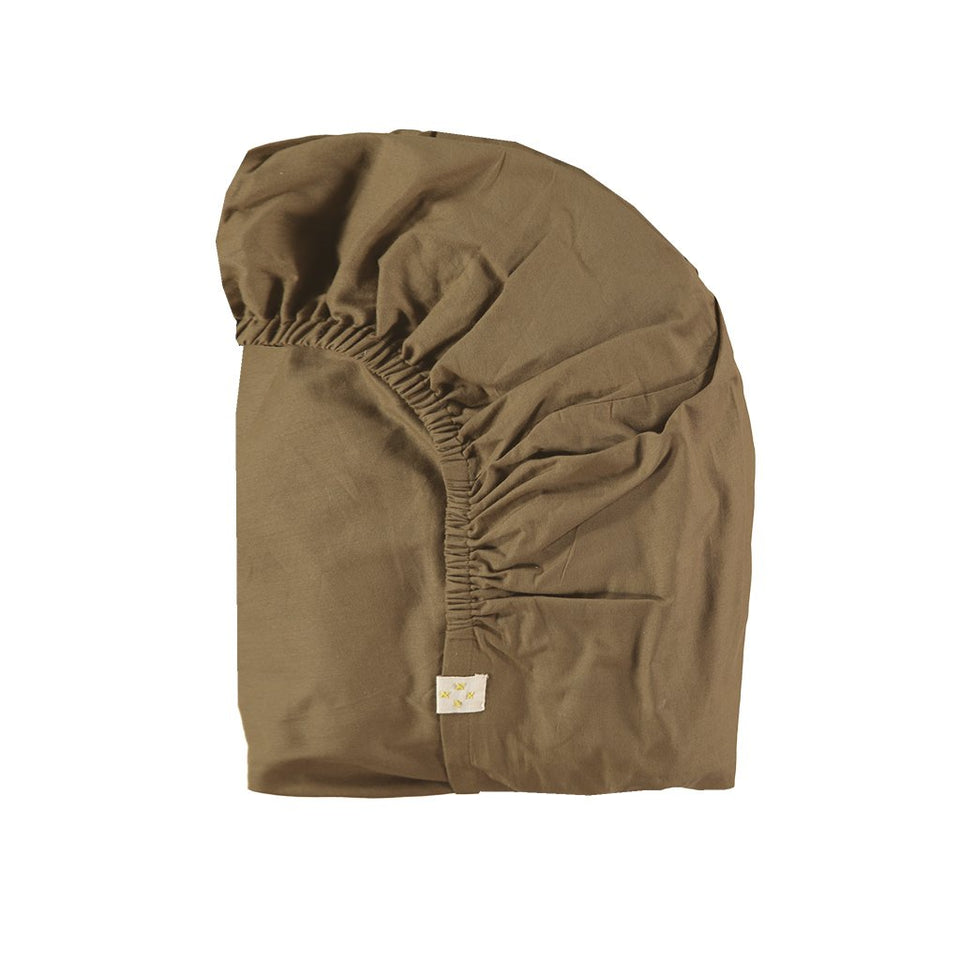 Fitted Sheet (Organic Cotton - Olive)