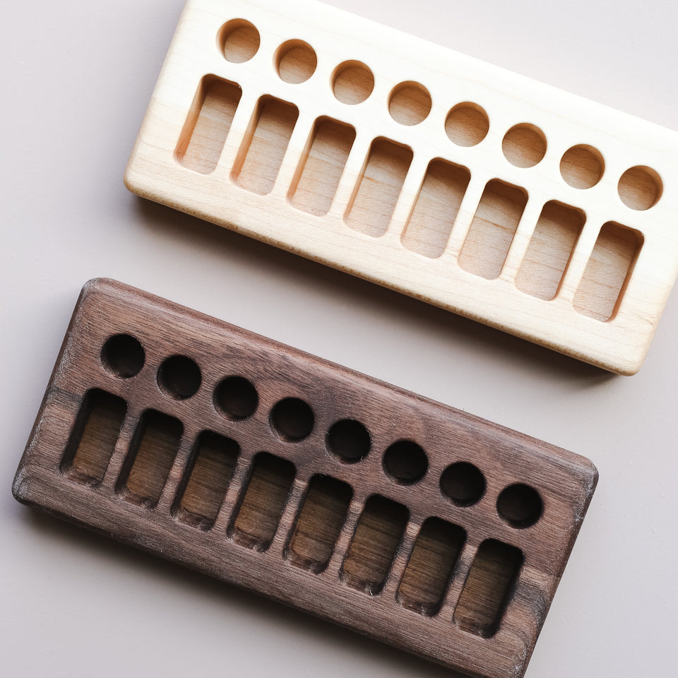 Wooden Crayon Holder (8 sticks + 8 blocks)