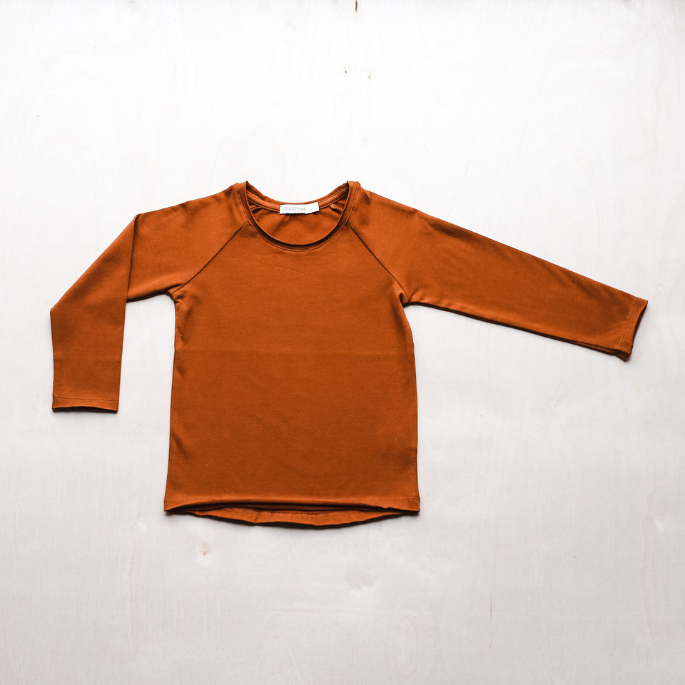 Raglan Tee (Burnt Orange)