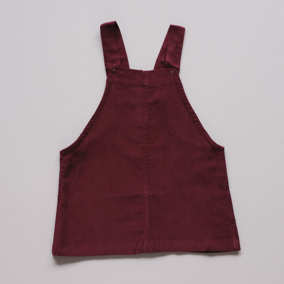 Alice Spencer Dress (Bordeaux Corduroy)