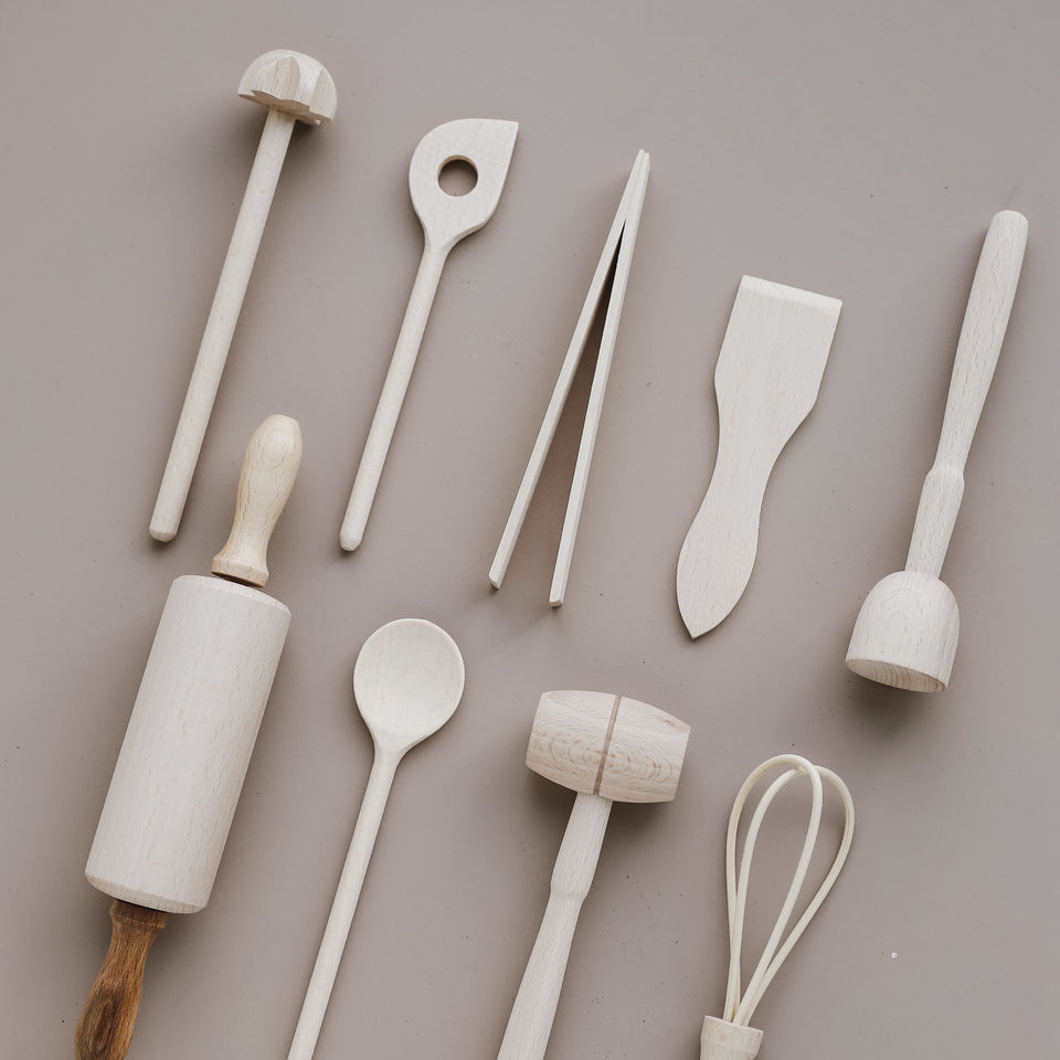 Wooden Baking Tools (Set of 9)