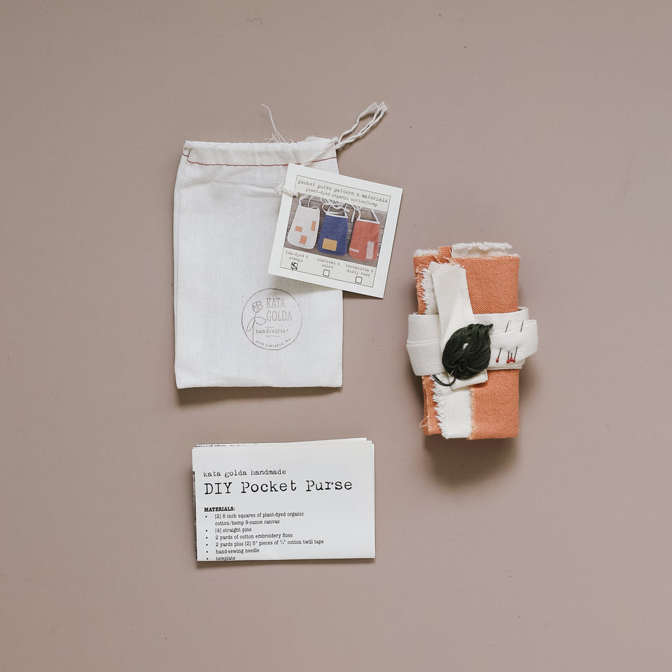 DIY Plant Dyed Pouch