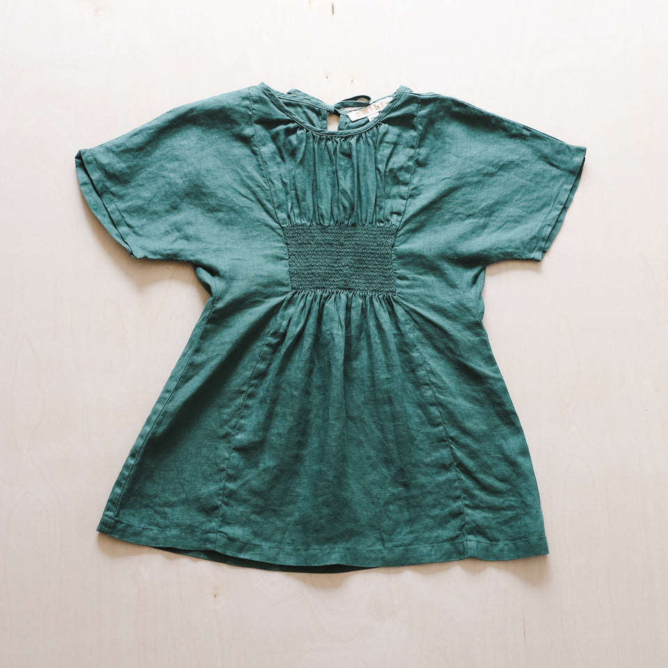 Bella Dress (Bottle Green)