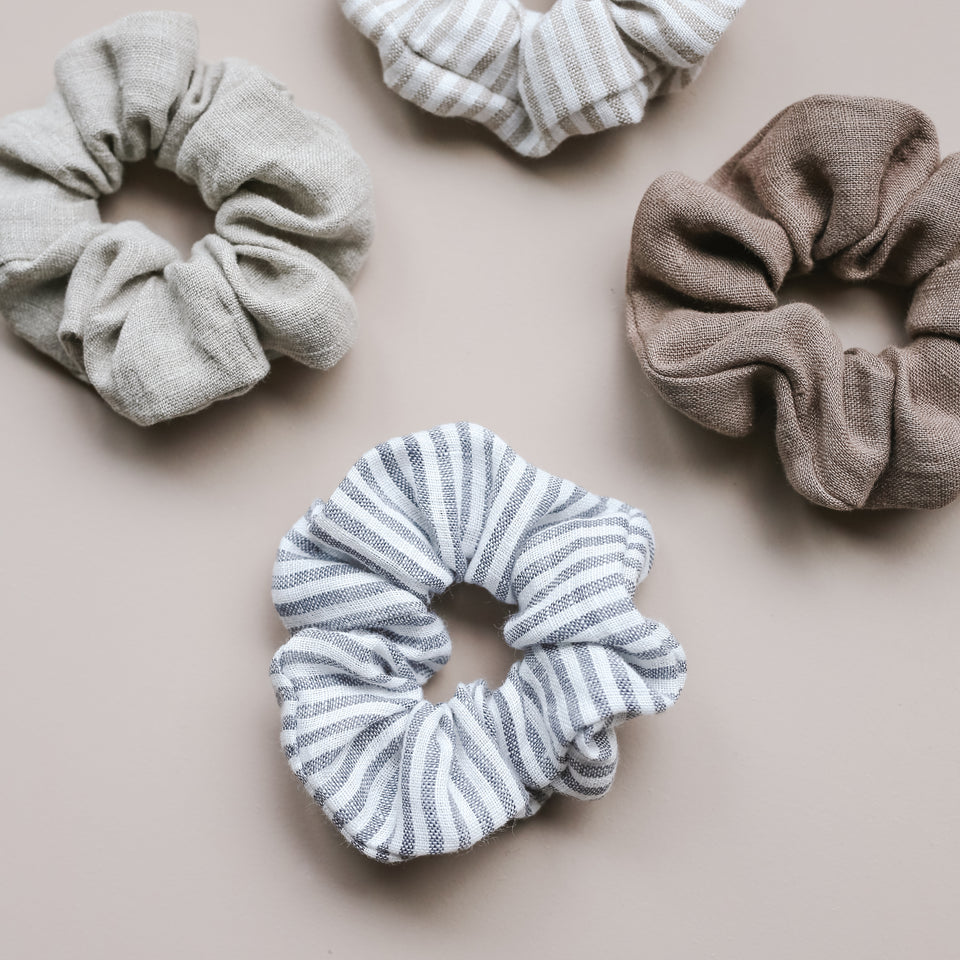 Linen Hair Scrunchie