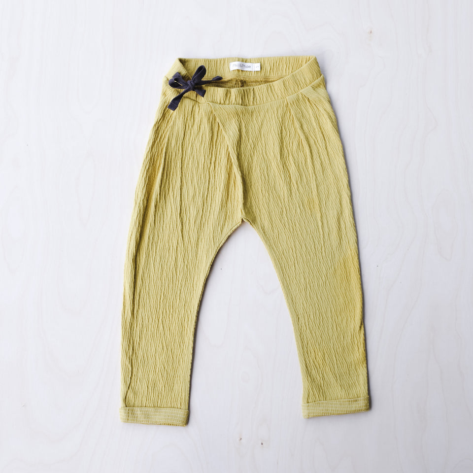 Pleated Harem Pants (Dusty Yellow)