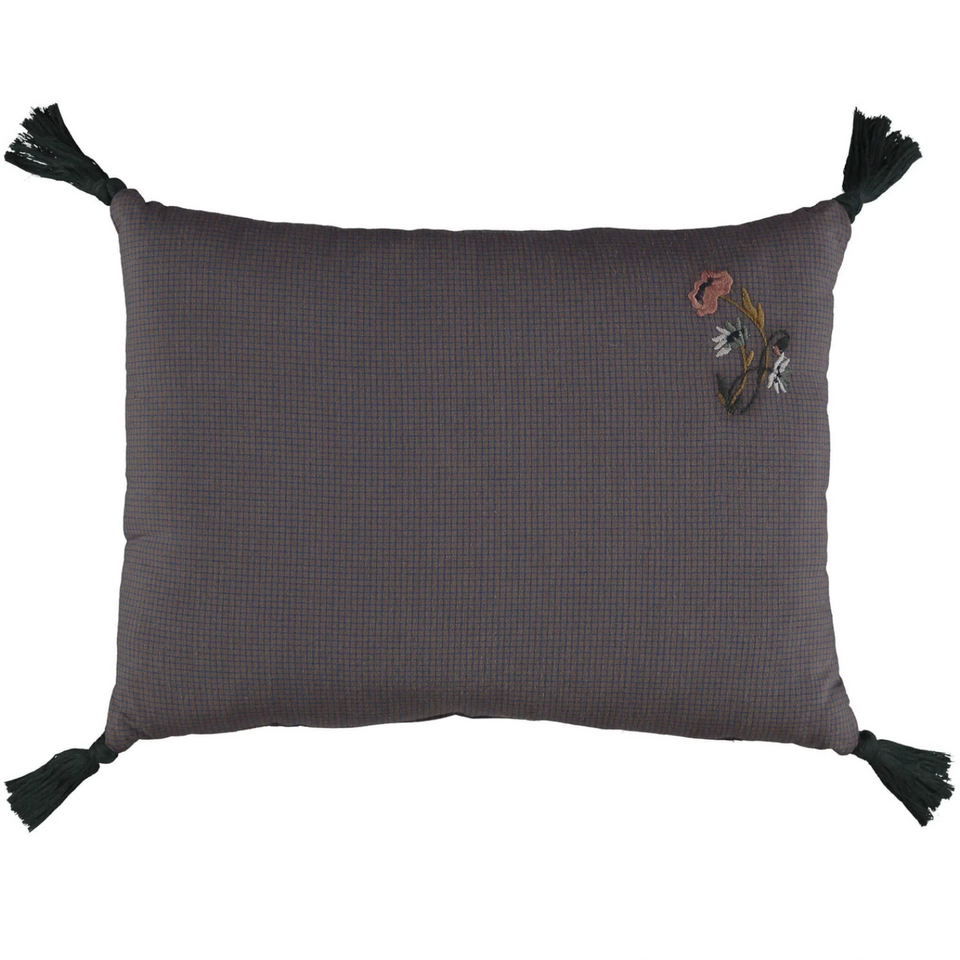 Embroidered Padded Cushion (Graph Check)