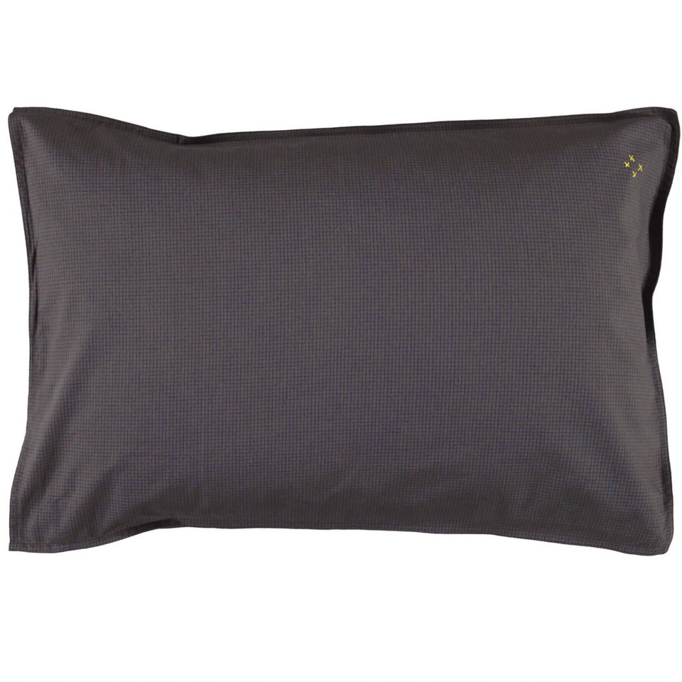 Pillow Case (Mocha/Blue)