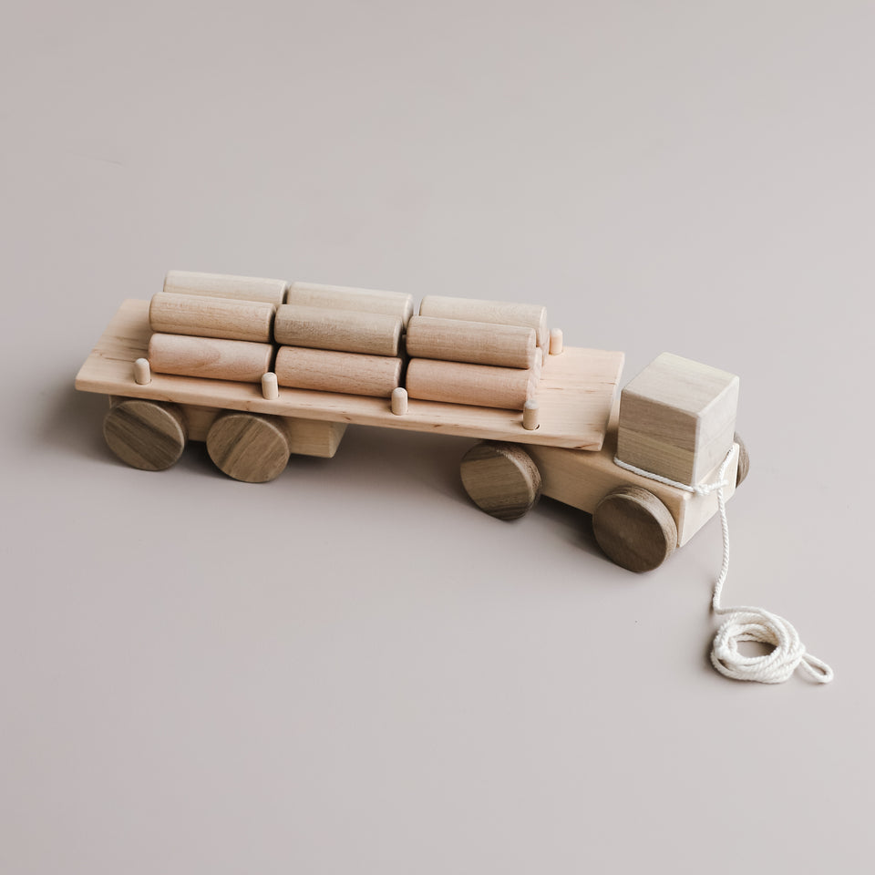 Wooden Logging Truck