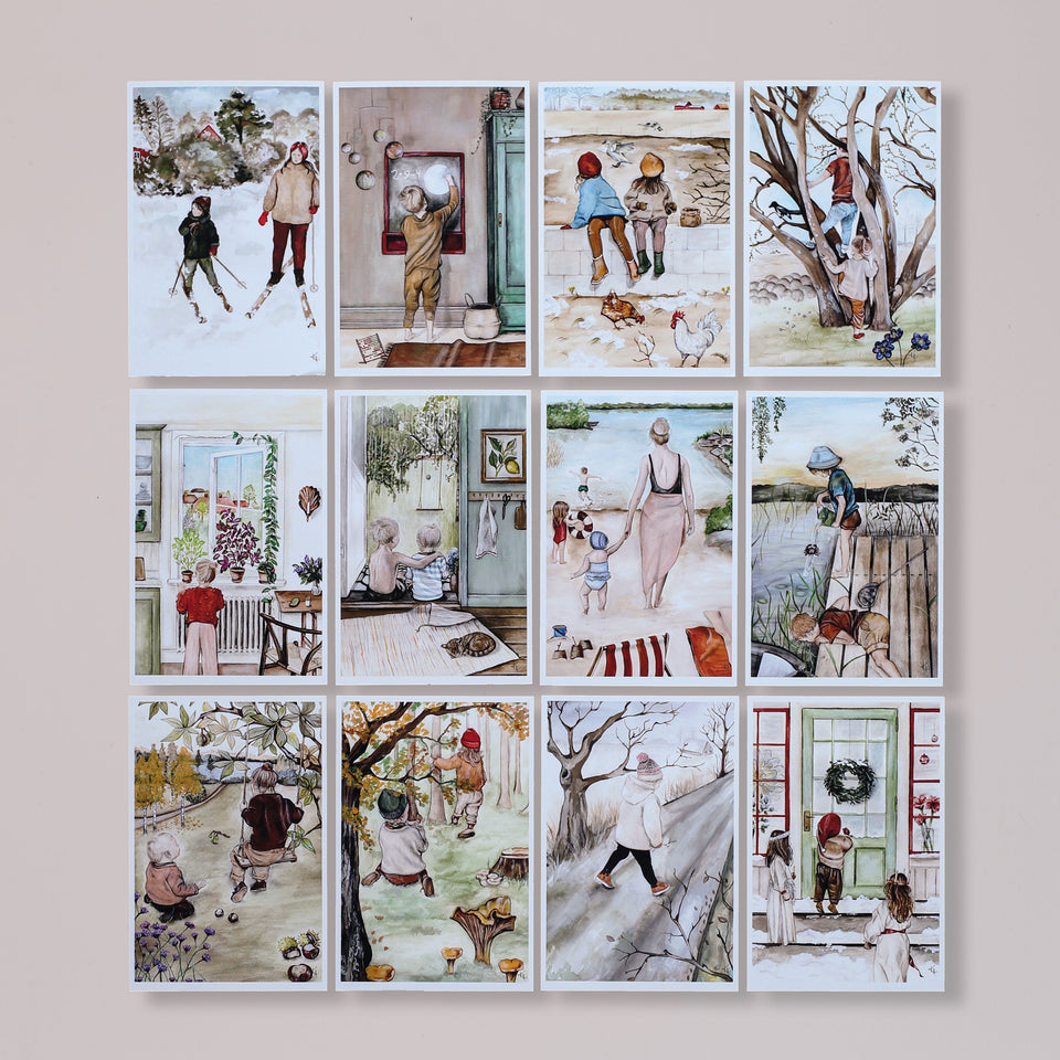 Monthly Postcards (Set of 12)