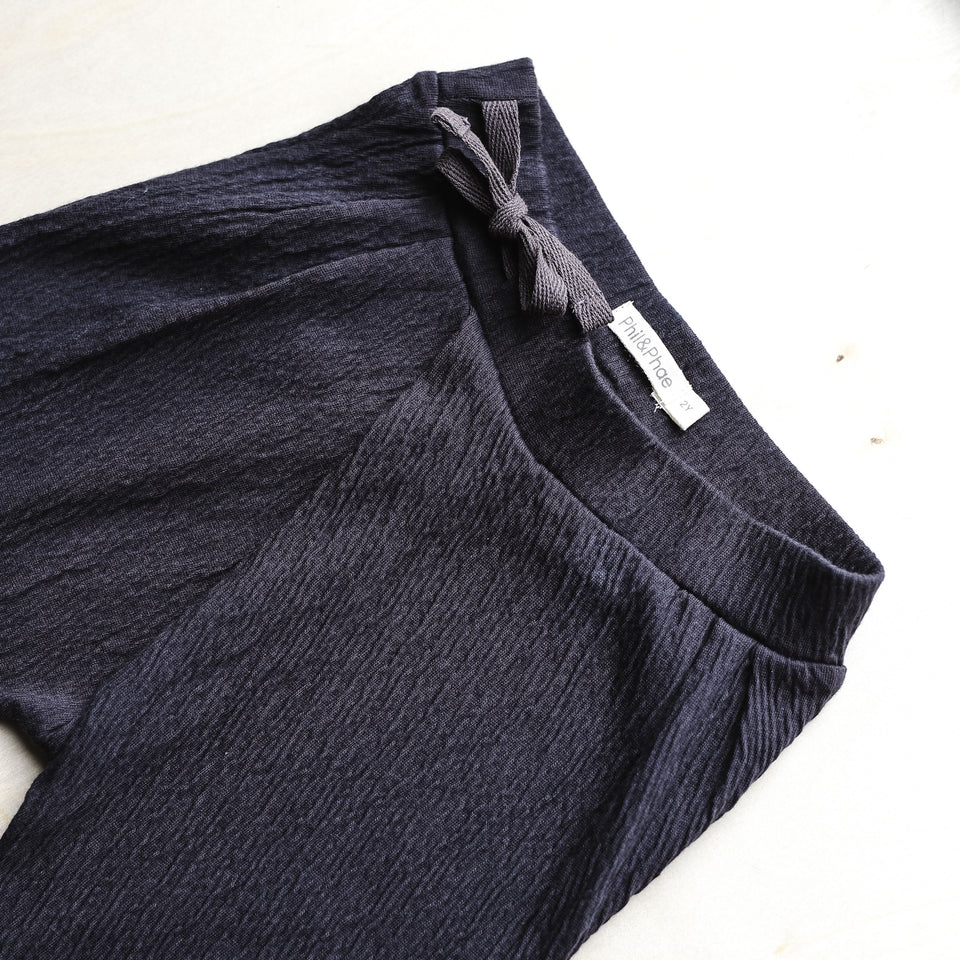 Pleated Harem Pants (Charcoal)