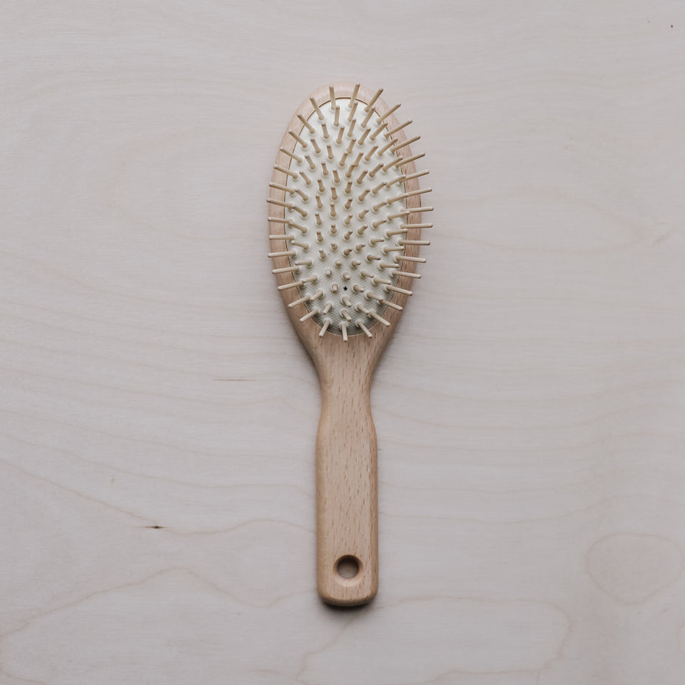 Hair Brush with Wood Pins