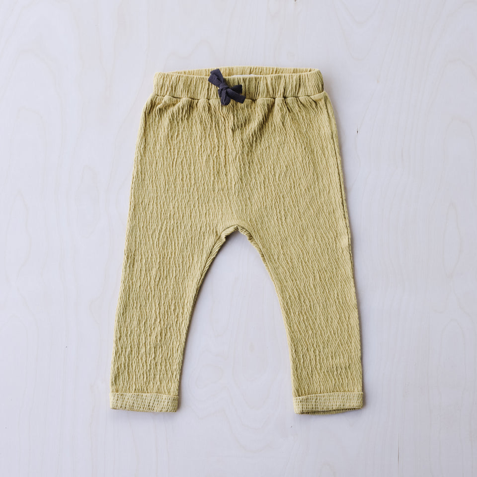 Textured Baby Pants (Dusty Yellow)
