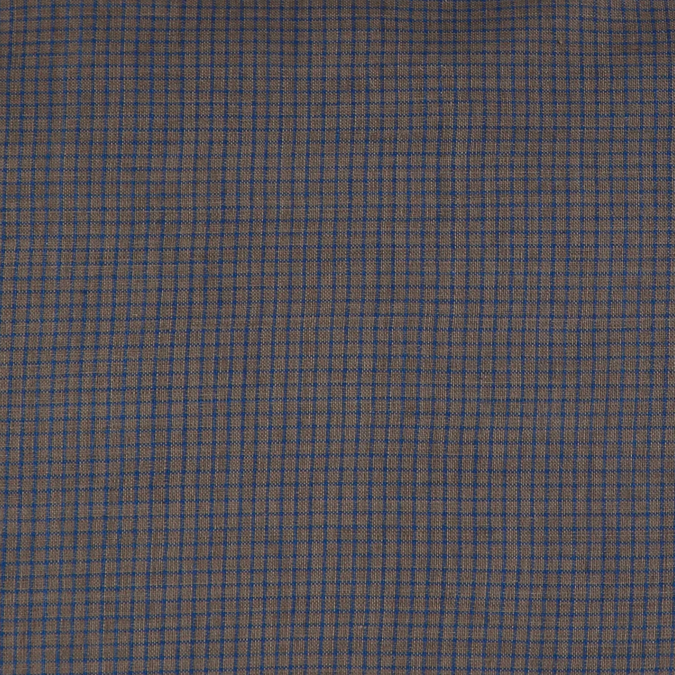 Fitted Sheet (Mocha/Blue Check)