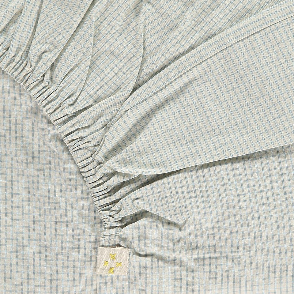 Fitted Sheet (Double Blue Check)
